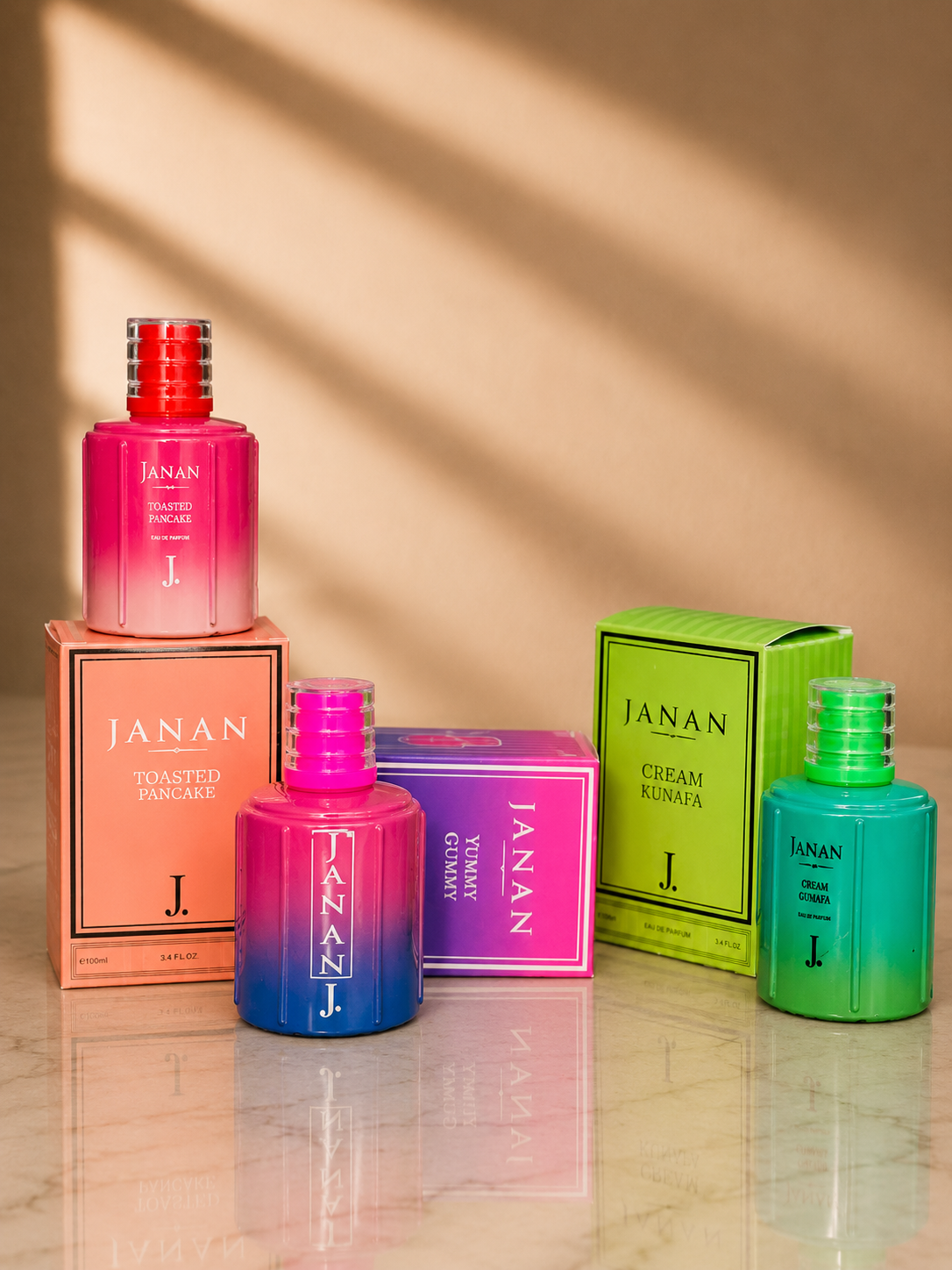 Pack of 3 100ML Janan series( Cream Kunafa, Dolice LATTE, Yummy Gummy)