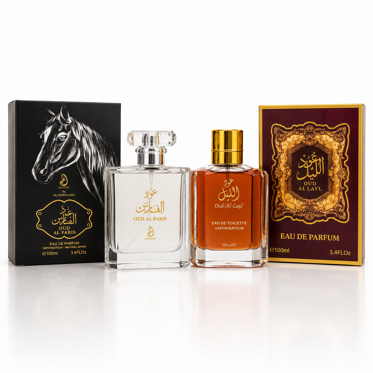 OUD AL LAYL & OUD AL FARIS Pack of Two 100ML